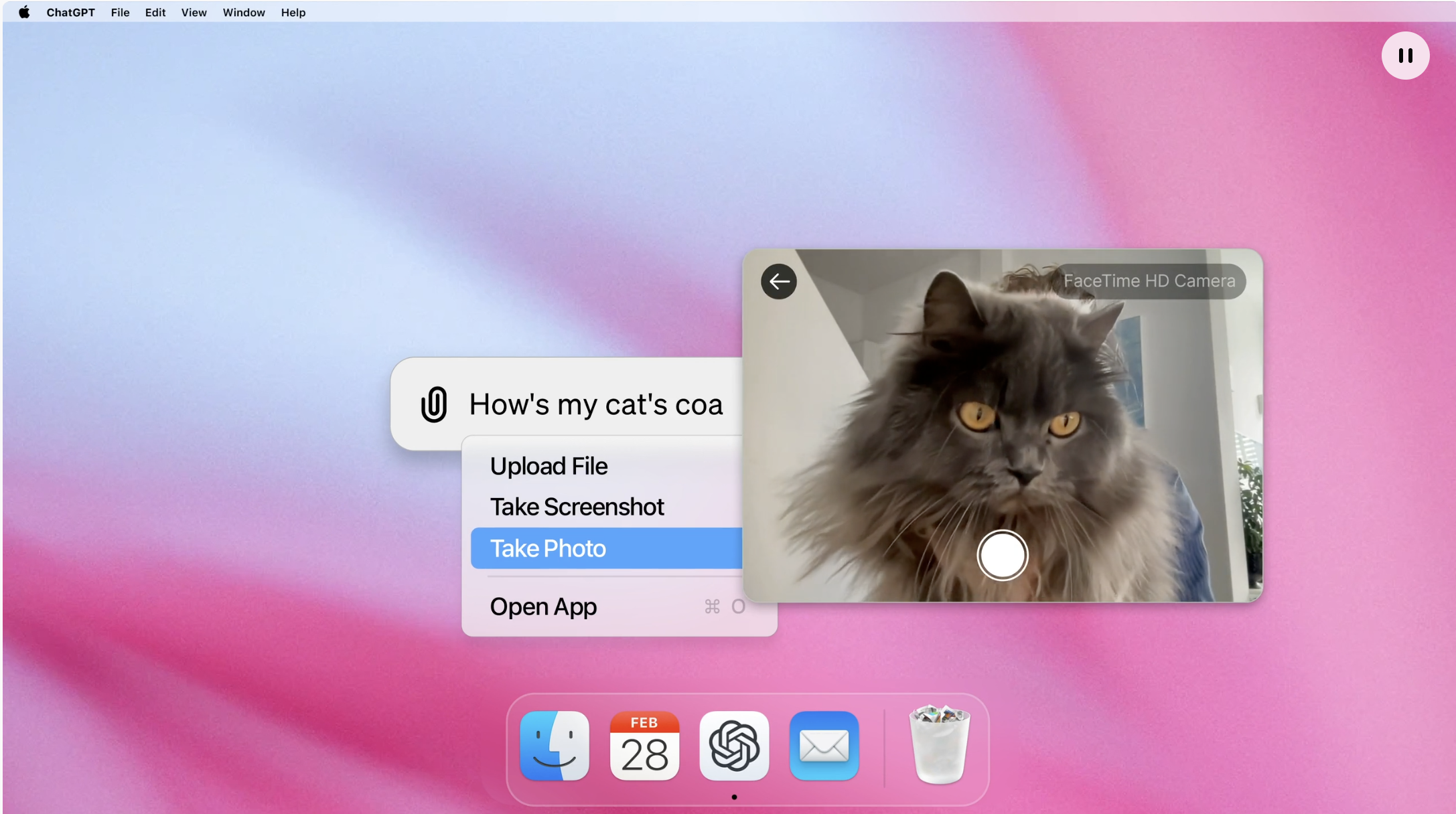 ChatGPT desktop app for macOS