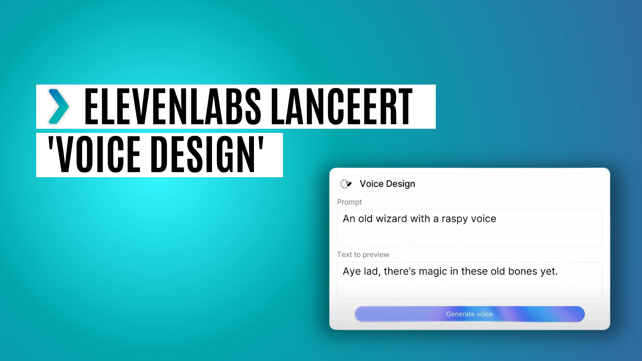 voice design elevenlabs