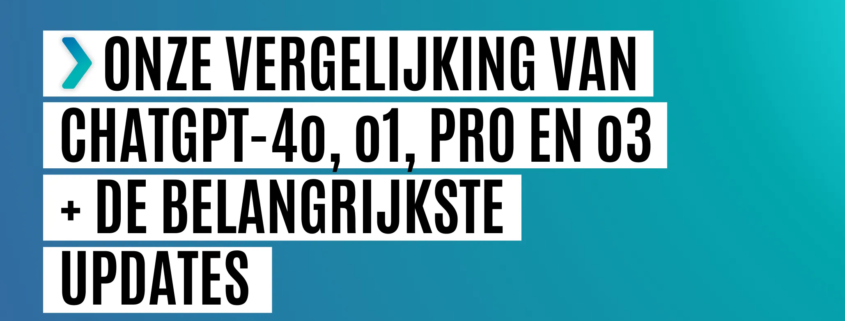 Vergelijking ChatGPT 4o, pro, o1, o3