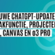 chatgpt nieuwe updates