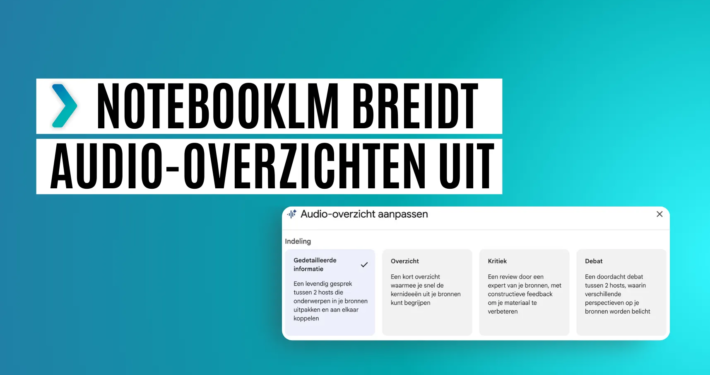 notebooklm audio overzichten